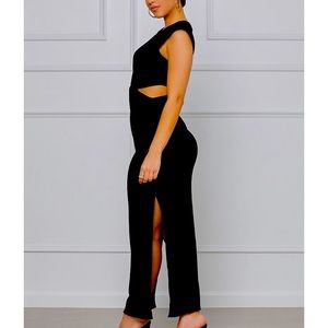 Black Cutout Maxi Dress